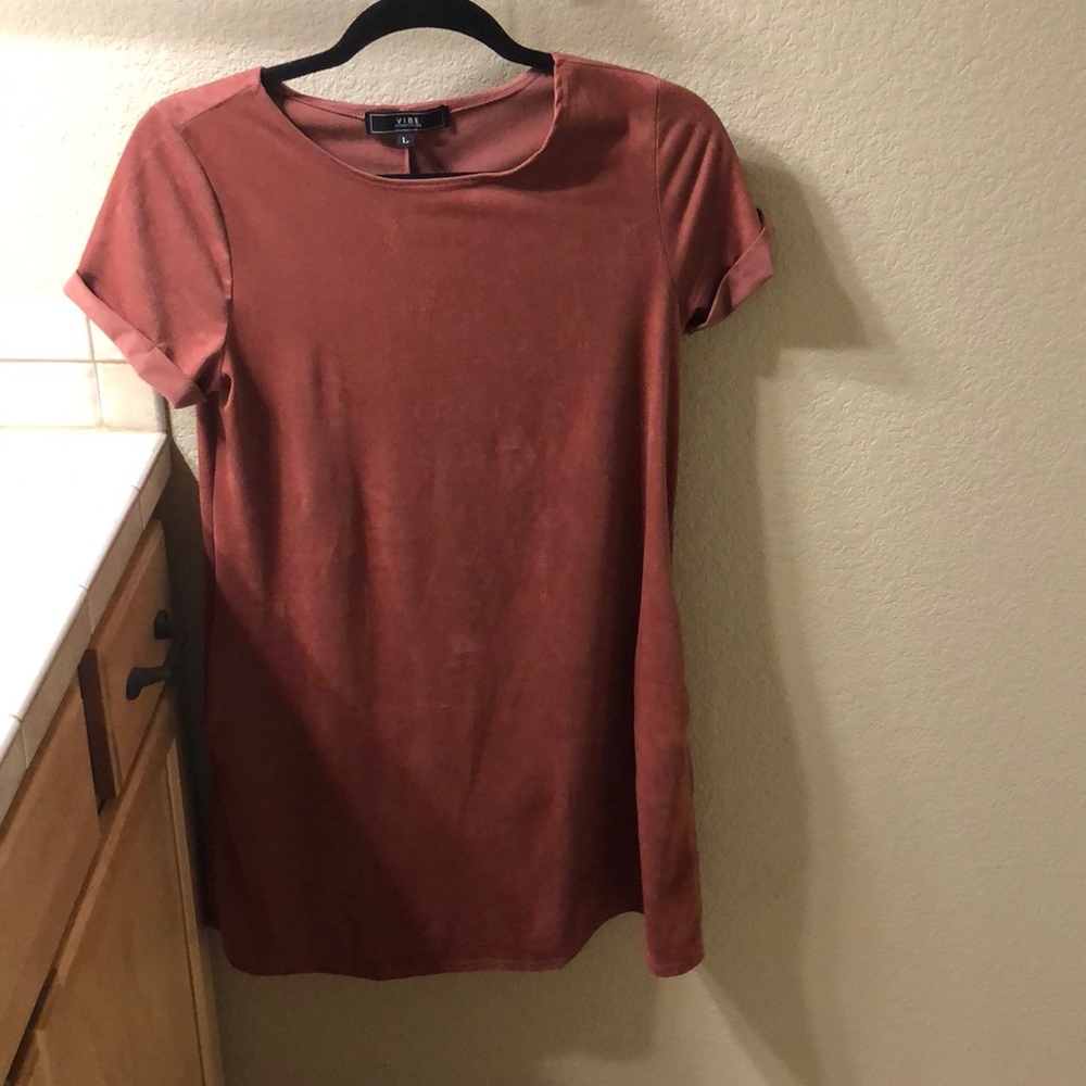 Velvet knee length dress